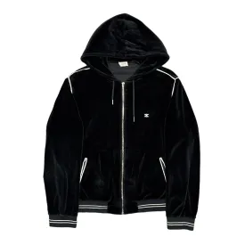 Celine Small Logo Track Hooded Sweatshirt Black Pre-Owned