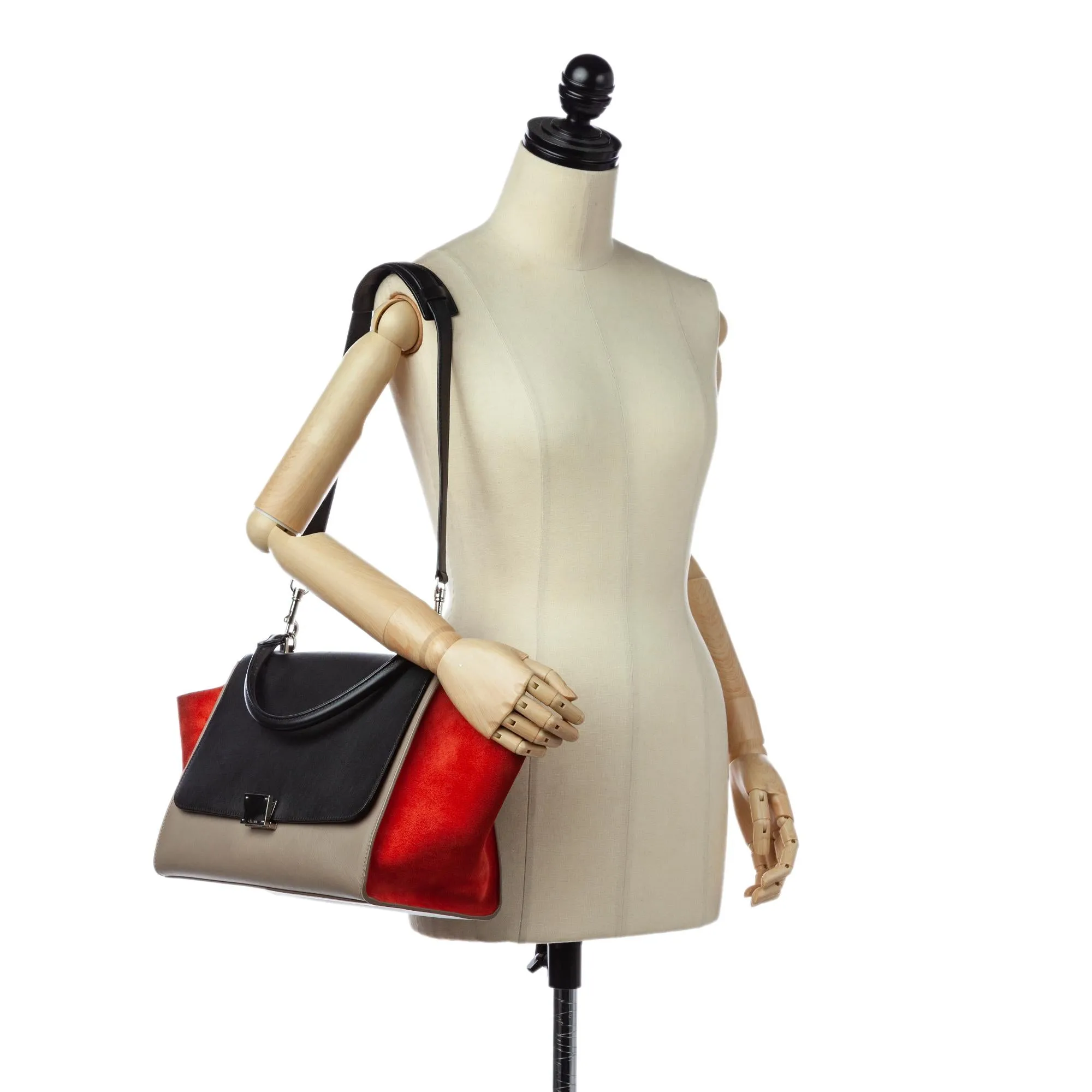 Celine Trapeze Leather Handbag