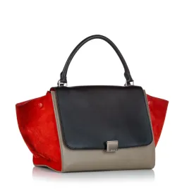Celine Trapeze Leather Handbag