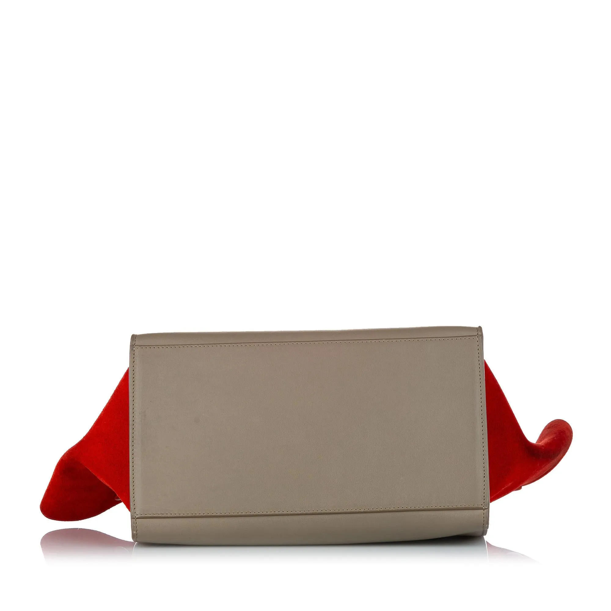 Celine Trapeze Tricolor Leather Satchel