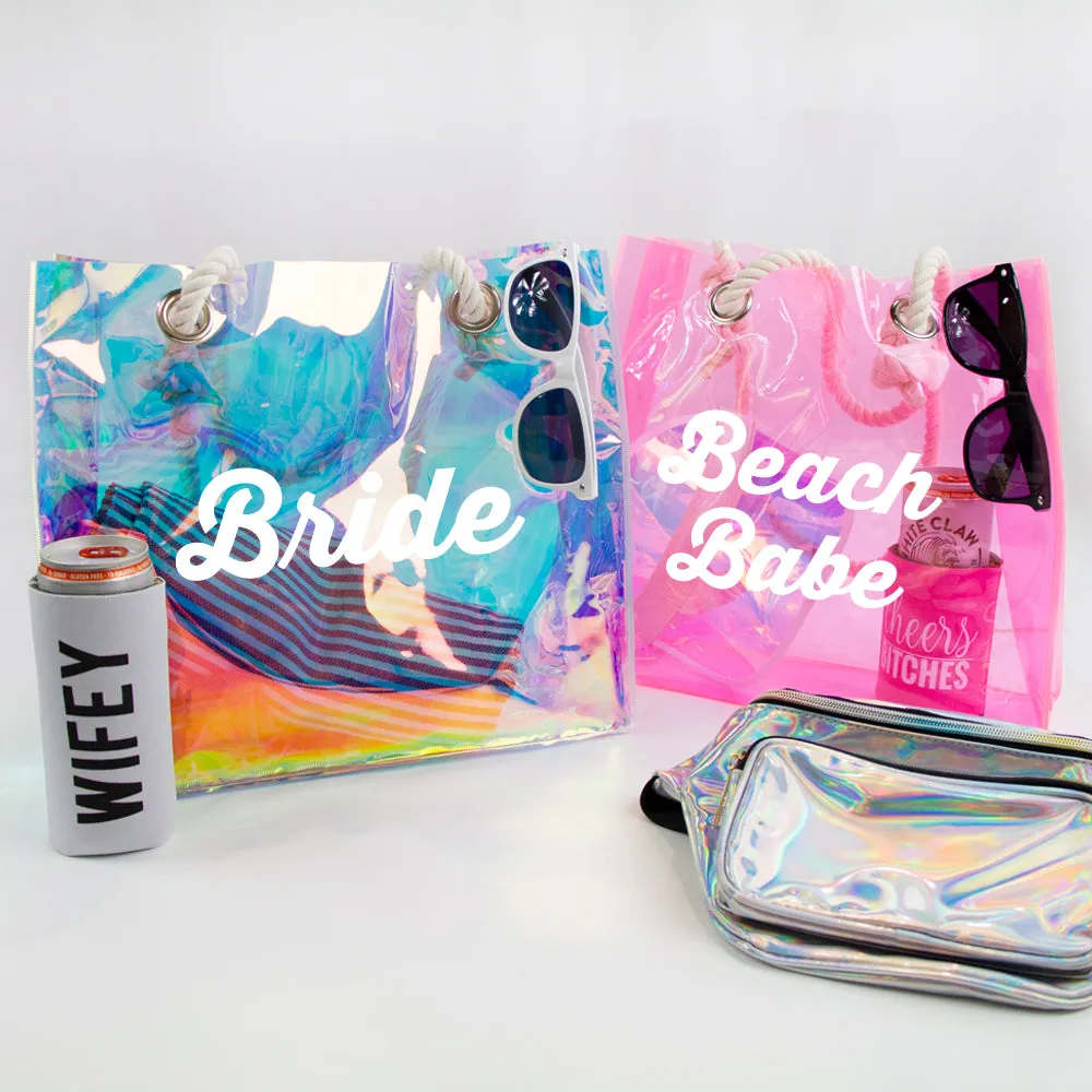Clear Beach Tote Bag