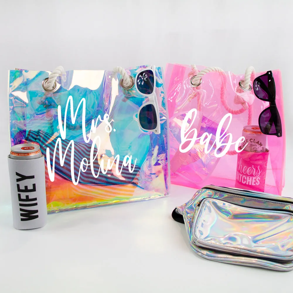 Clear Beach Tote Bag