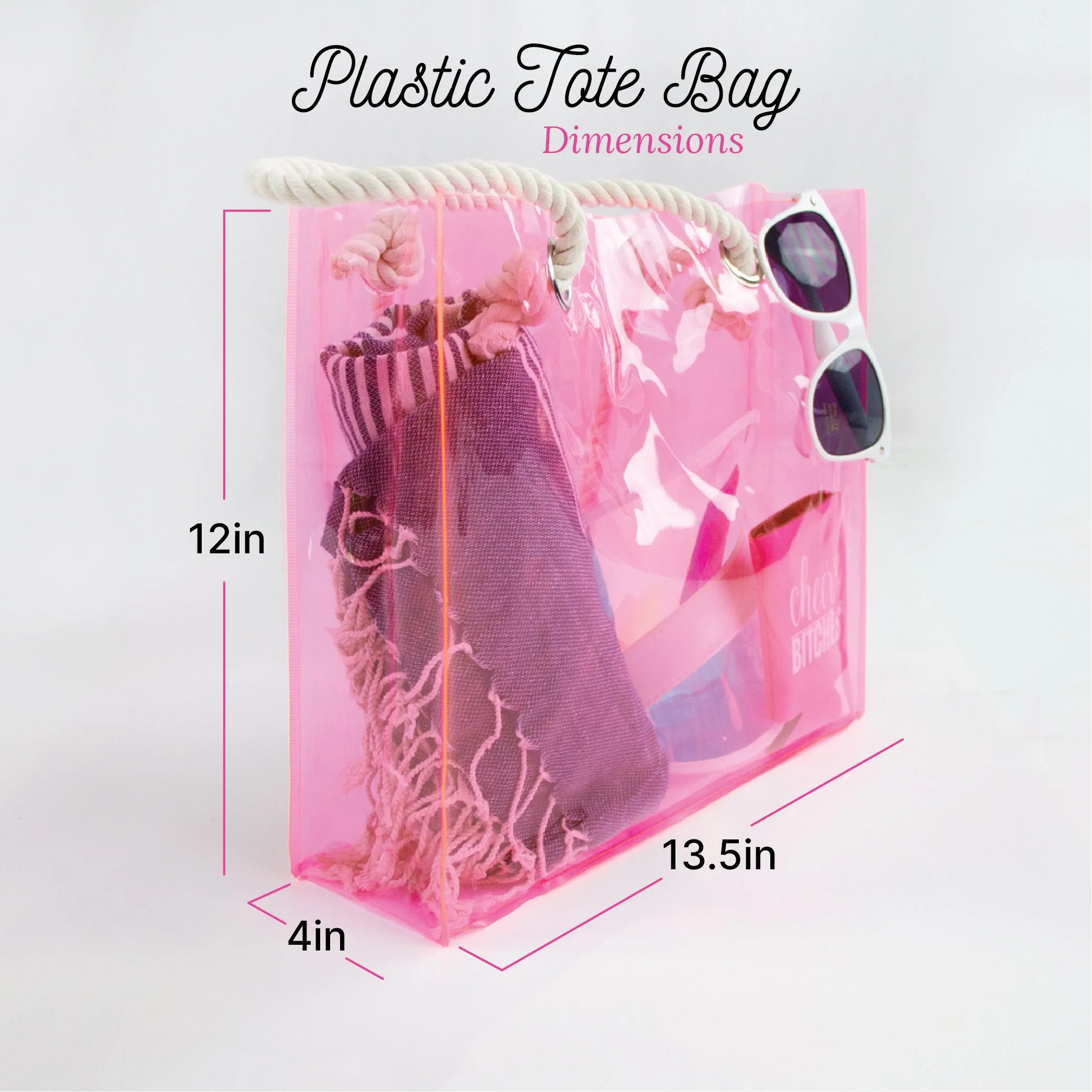 Clear Beach Tote Bag