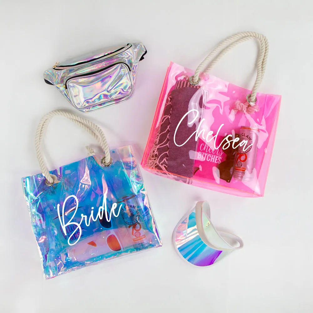 Clear Beach Tote Bag
