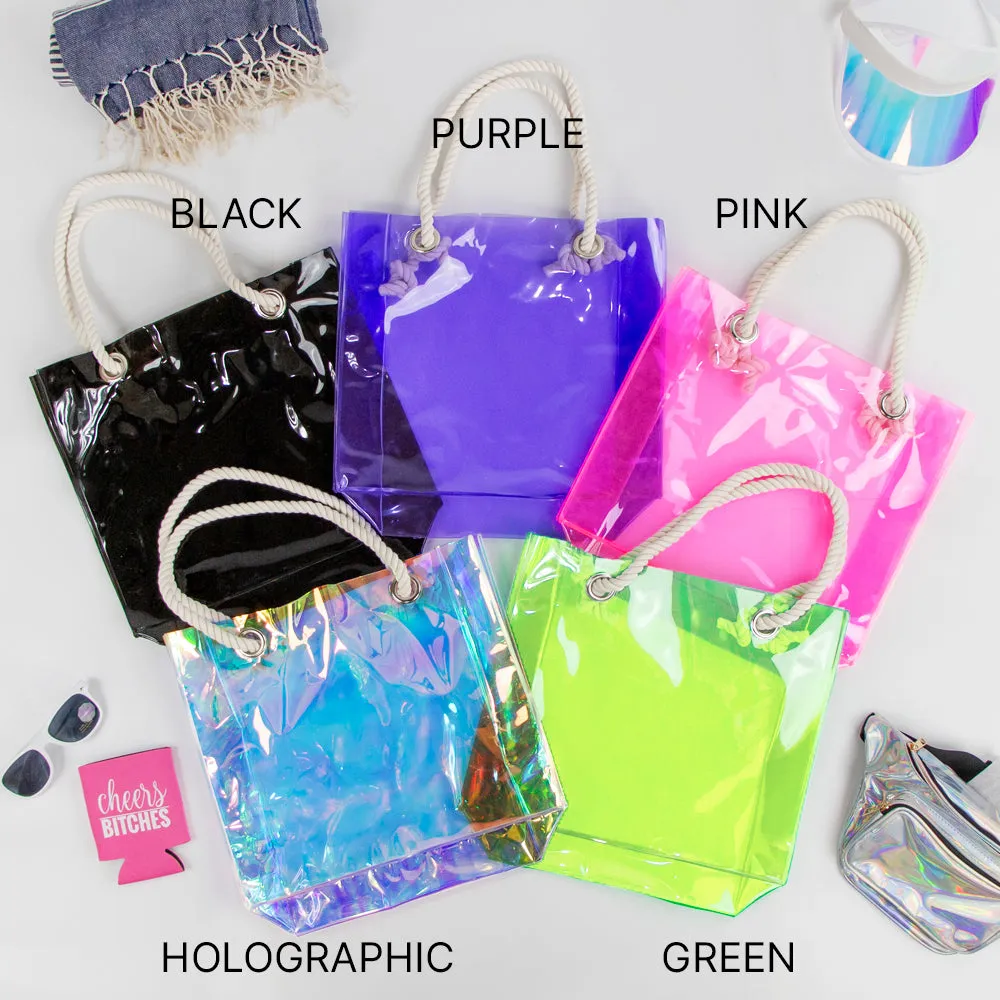 Clear Beach Tote Bag