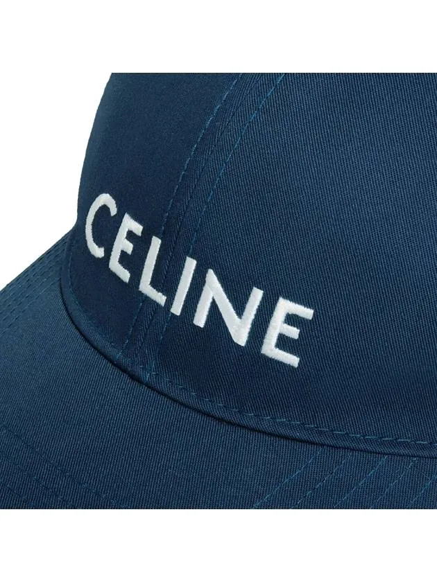 CÉLINE EMBROIDERED LOGO BASEBALL CAP