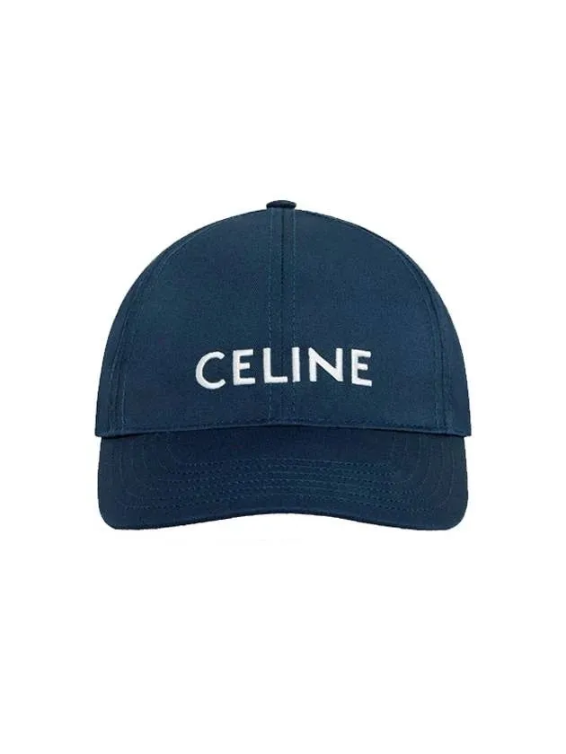 CÉLINE EMBROIDERED LOGO BASEBALL CAP