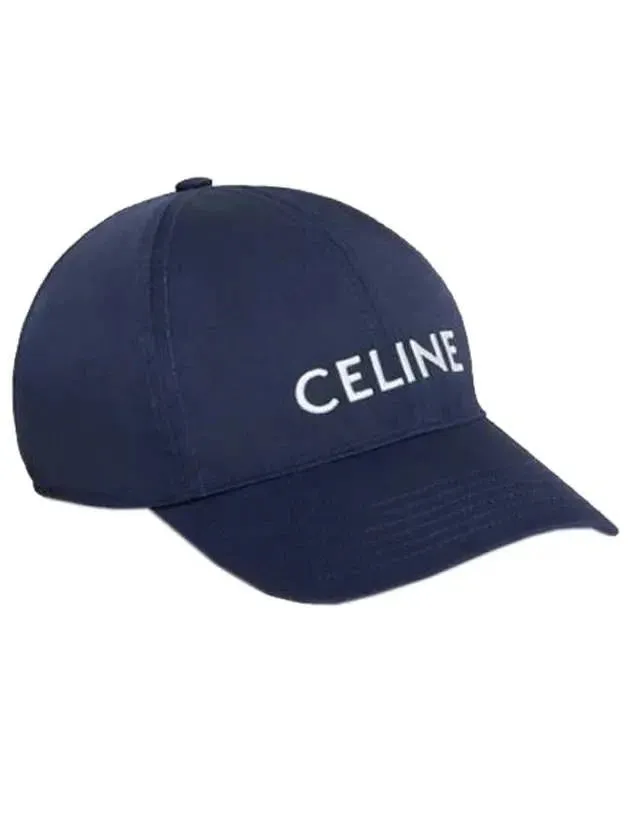 CÉLINE EMBROIDERED LOGO BASEBALL CAP