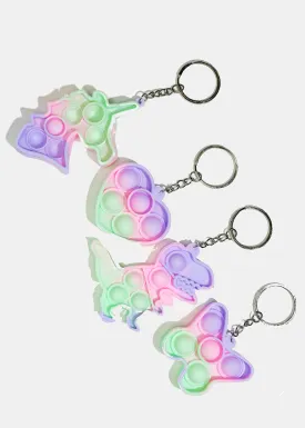 Colorful Push Pop Keychain Fidget