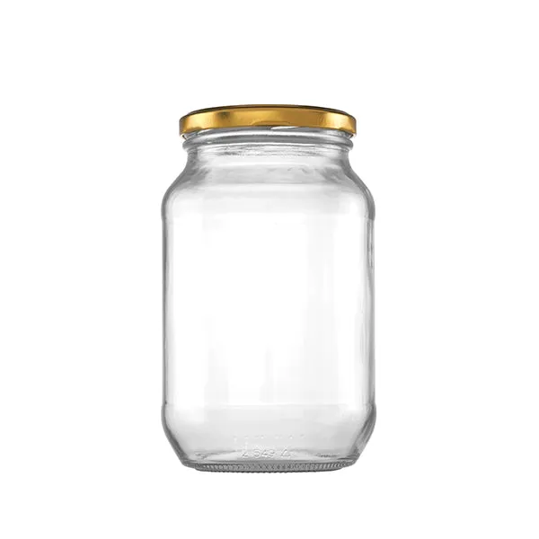 Consol 1L Glass Catering Jar Round with Lid BN0549