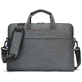 CoolBELL Water Resistant Nylon Unisex Slim 17.3 inch Laptop Messenger Bag Briefcase Handbag (Grey)