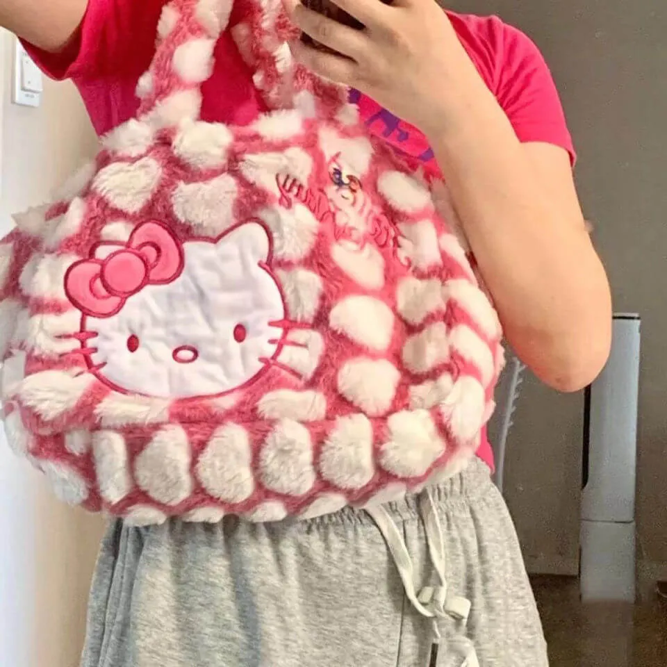 CUTE hello Kitty plush shoulder bag/handbag BY5020