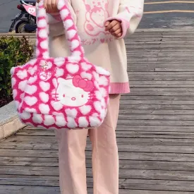 CUTE hello Kitty plush shoulder bag/handbag BY5020