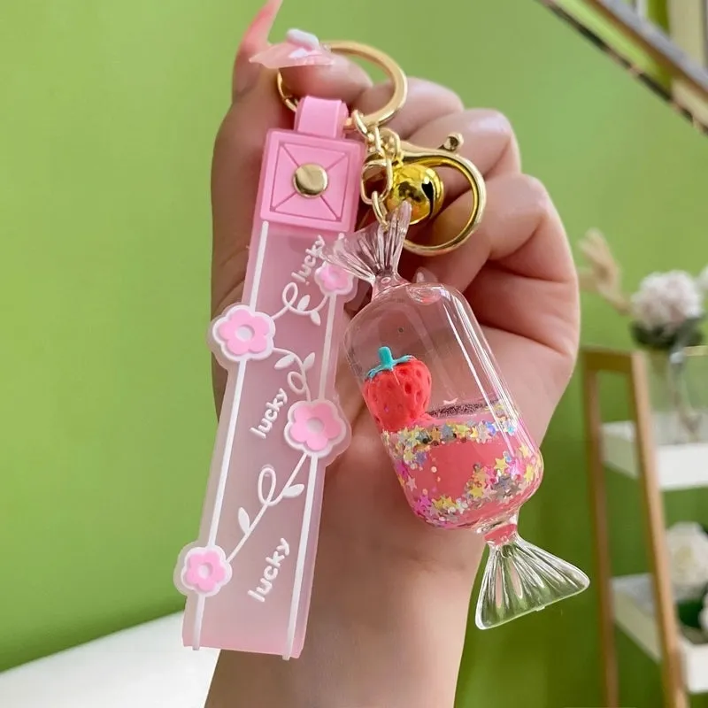 Cute Pentagram Arylic Women's Bag Pendant Keychain