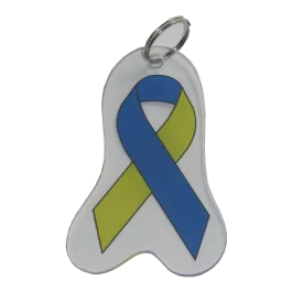 Down Syndrome Awareness Ribbon Keychain
