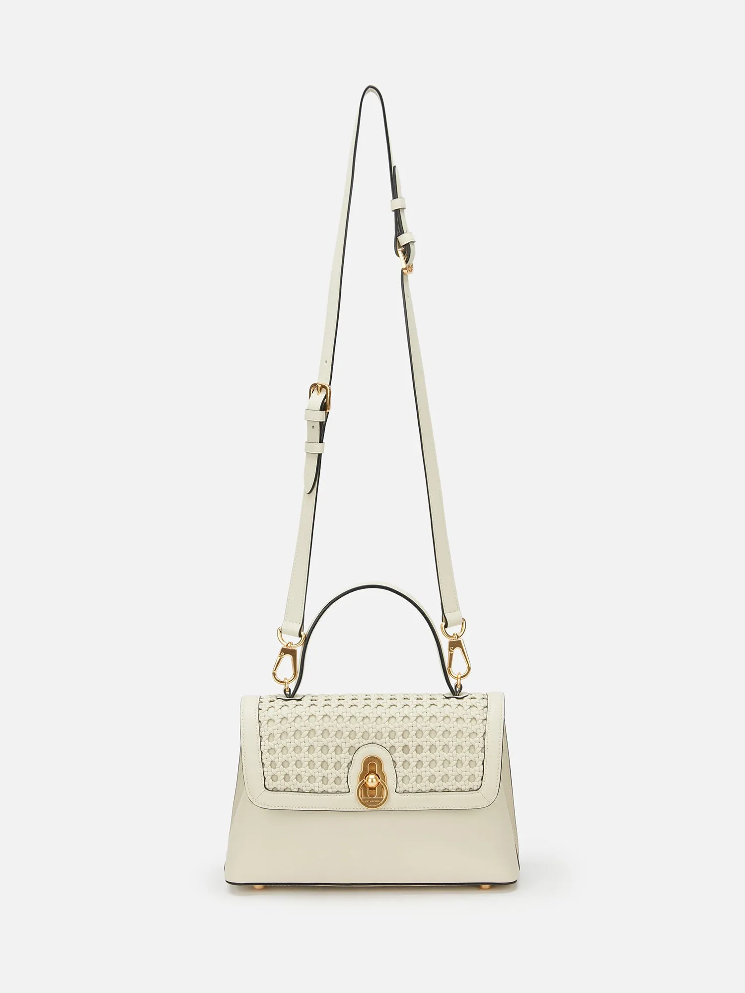 EP YAYING Woven Leather Flap Bag