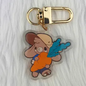 Farmer Bunny Charm