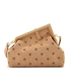 FENDI First Bag FF Karligraphy Flannel Medium