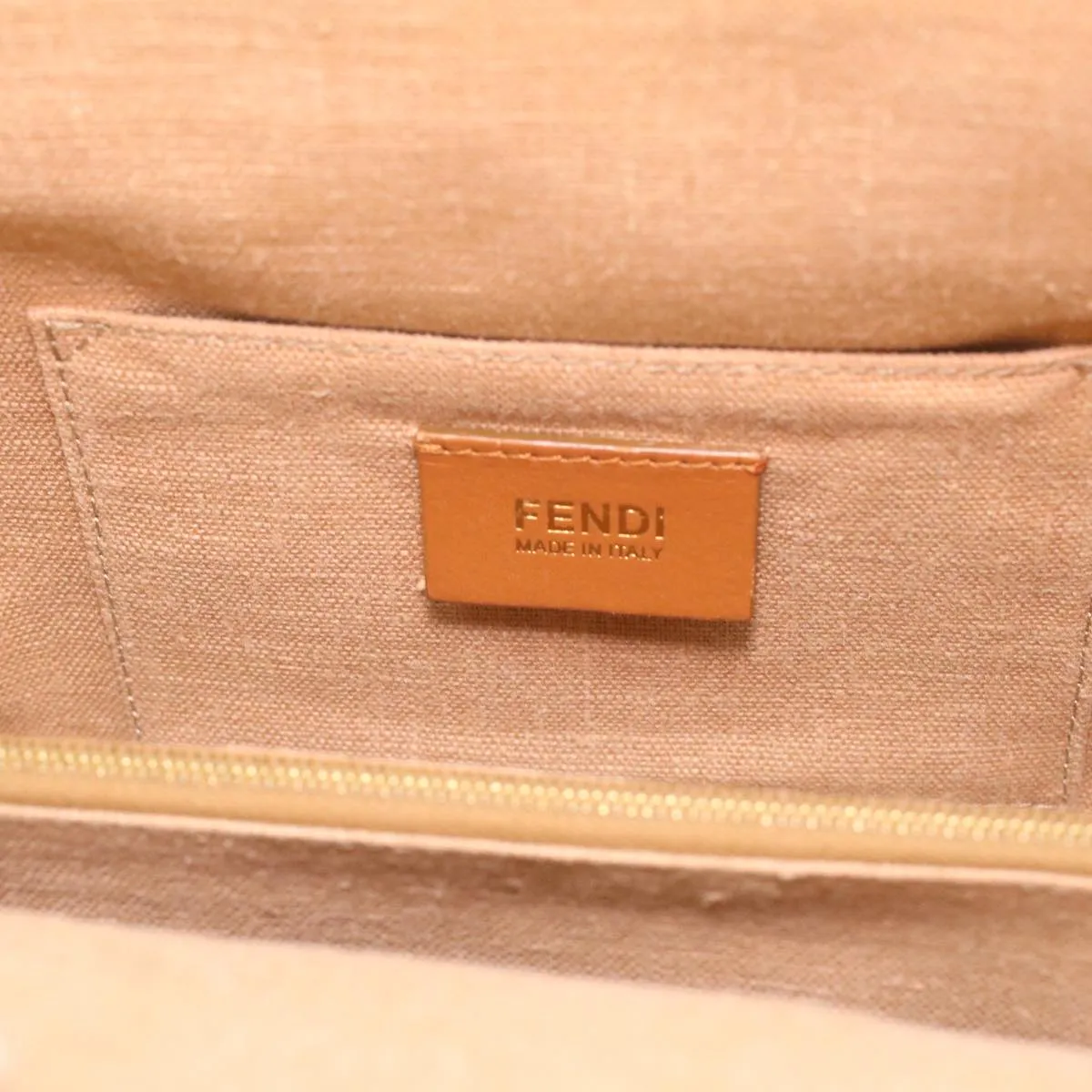 FENDI Hand Bag Leather Canvas 2way Pink  bs3819