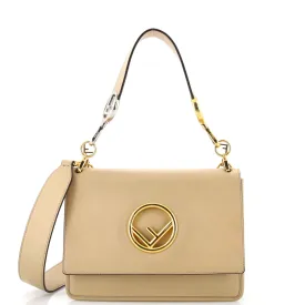 FENDI Kan I F Shoulder Bag Leather Medium