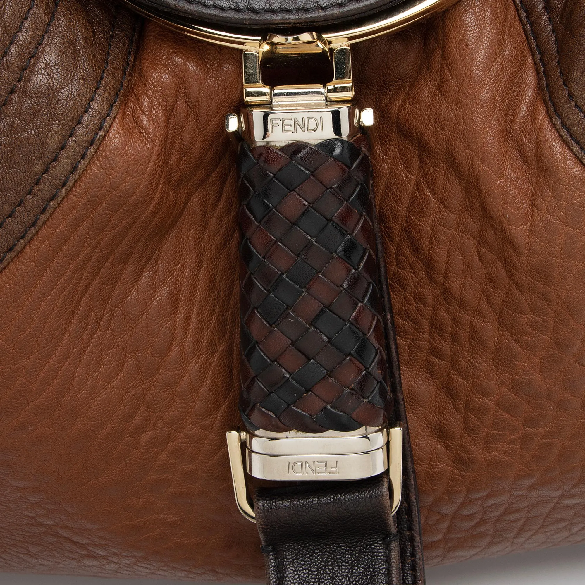 Fendi Leather Spy Satchel (SHF-23172)