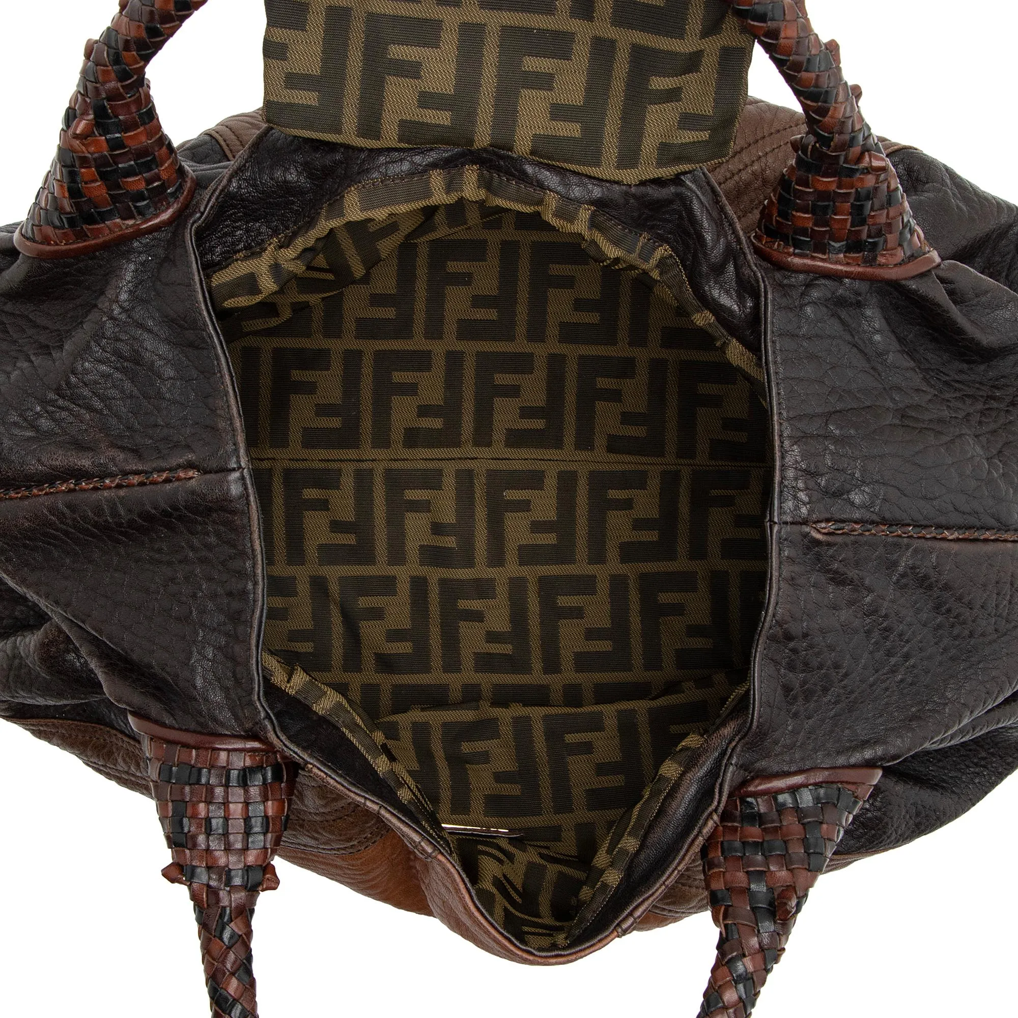 Fendi Leather Spy Satchel (SHF-23172)