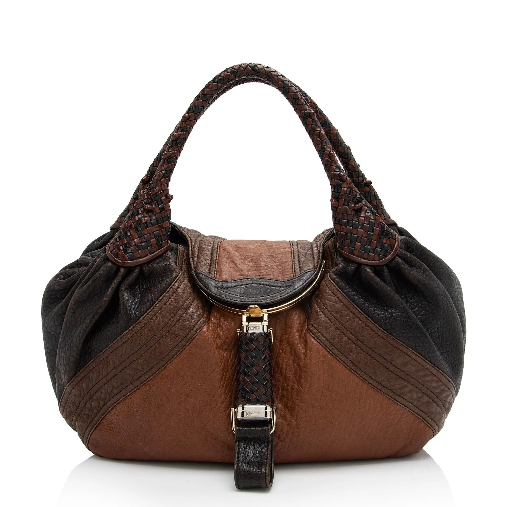 Fendi Leather Spy Satchel (SHF-23172)