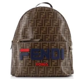 FENDI Mania Logo Backpack Zucca Coated Canvas Medium