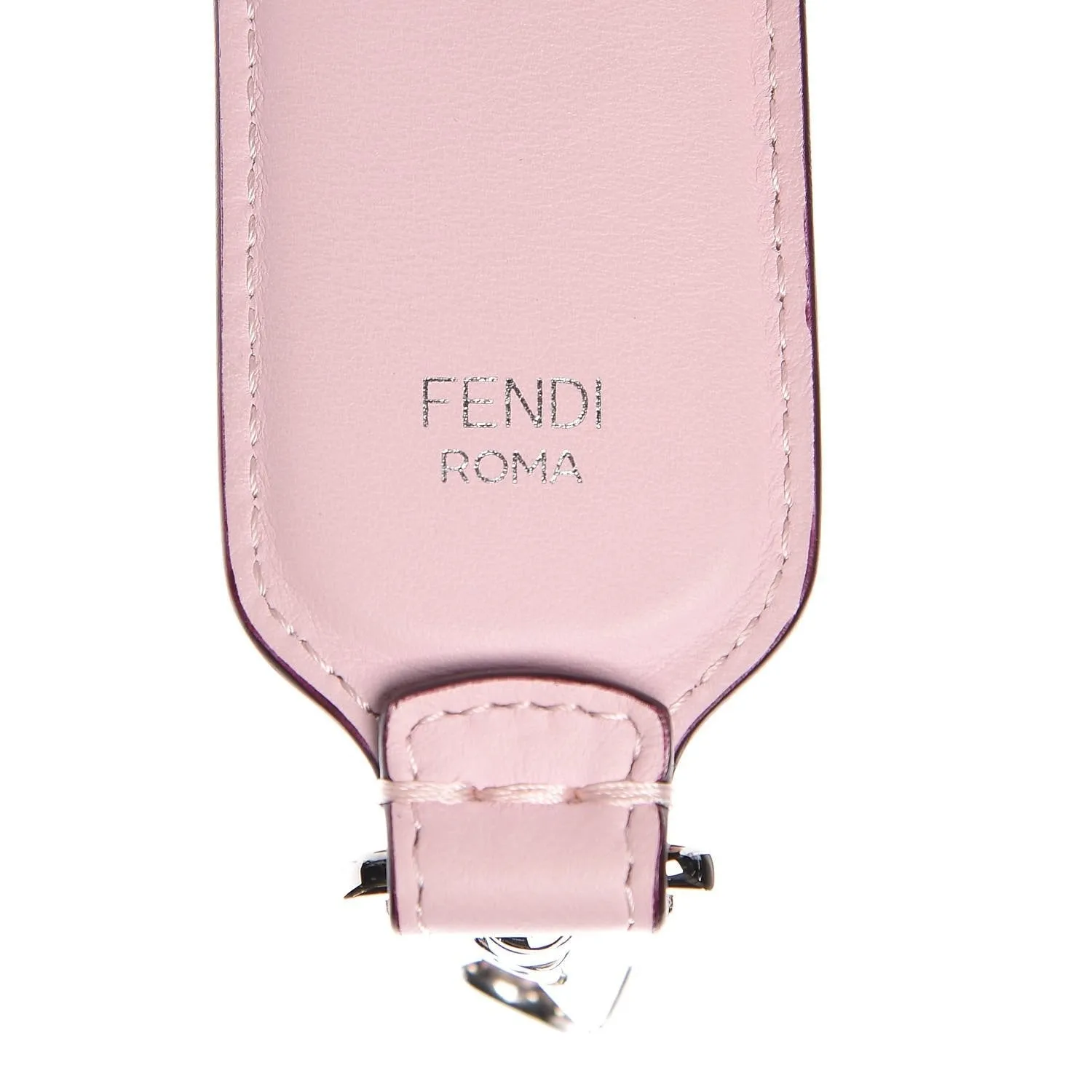 Fendi Mini Strap You Pink Peonia Multicolor "LOVE" Studded Leather 8AV105