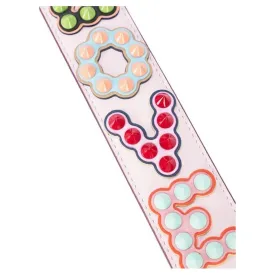 Fendi Mini Strap You Pink Peonia Multicolor "LOVE" Studded Leather 8AV105