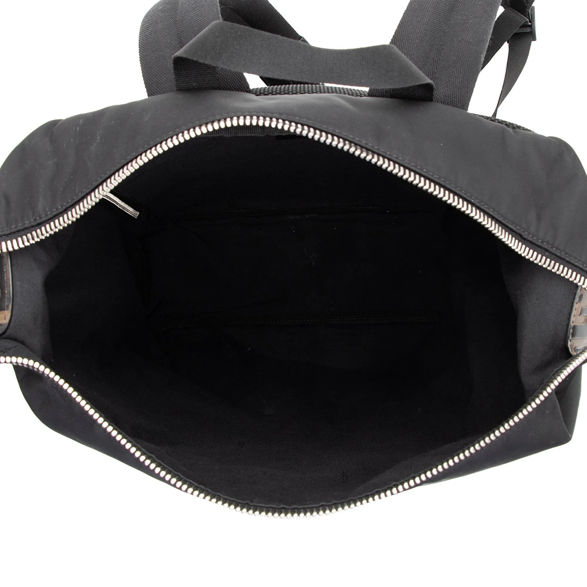 Fendi Nylon FF Embossed Calfskin Santander Backpack (SHF-FMXHgb)