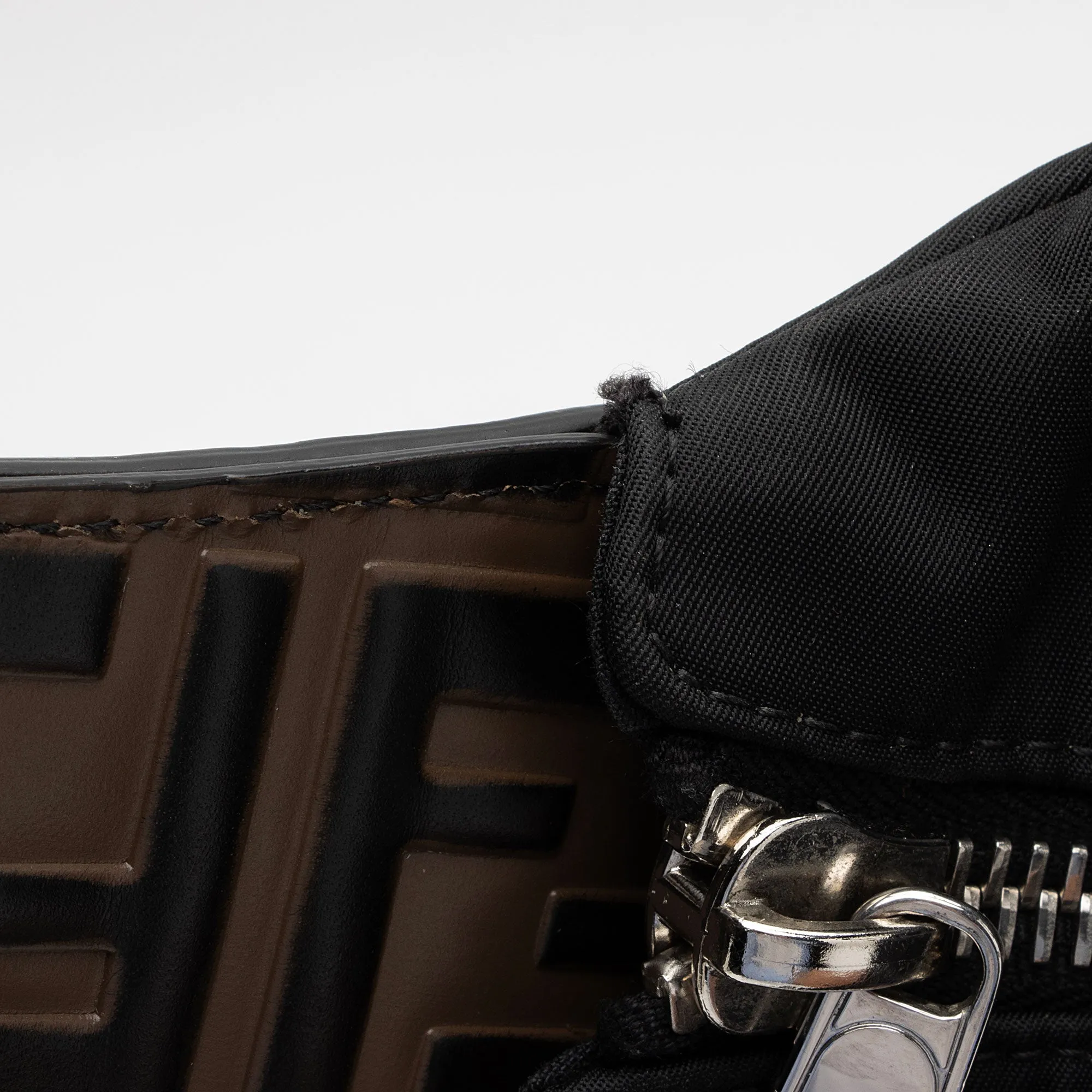 Fendi Nylon FF Embossed Calfskin Santander Backpack (SHF-FMXHgb)