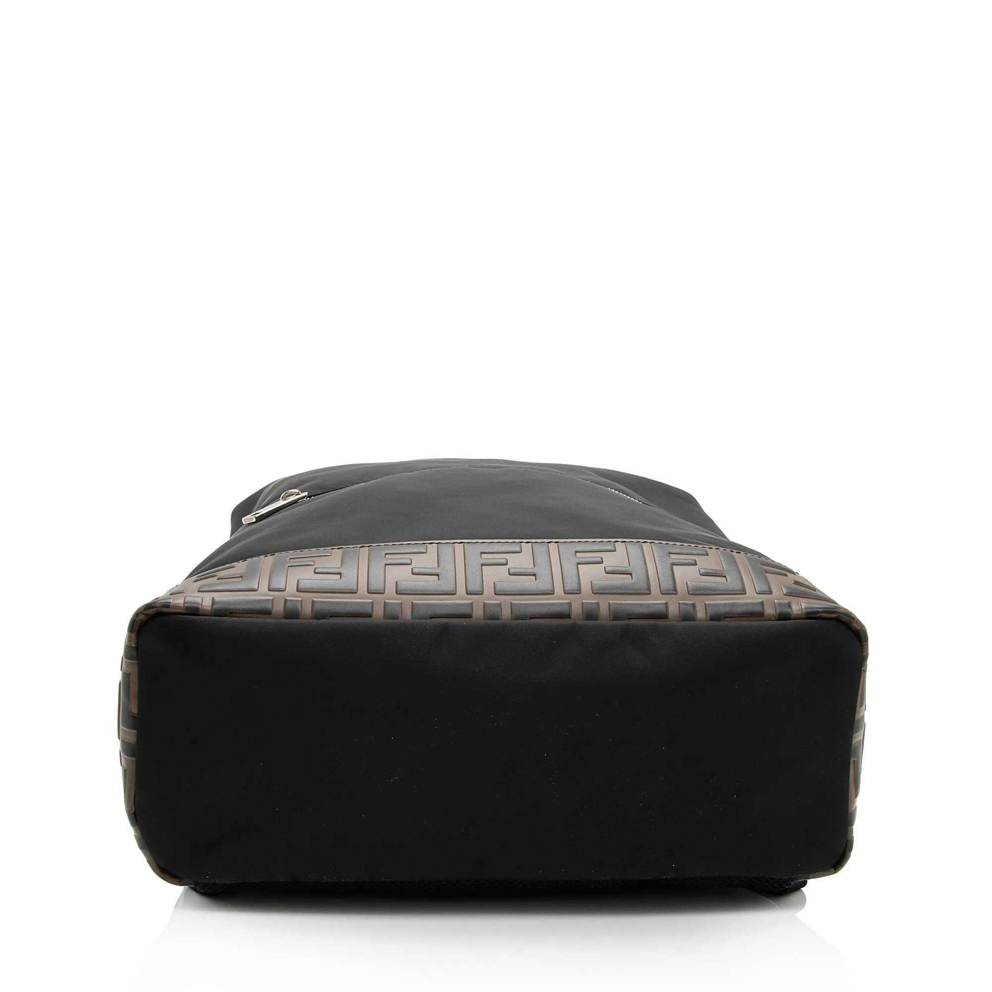 Fendi Nylon FF Embossed Calfskin Santander Backpack (SHF-FMXHgb)