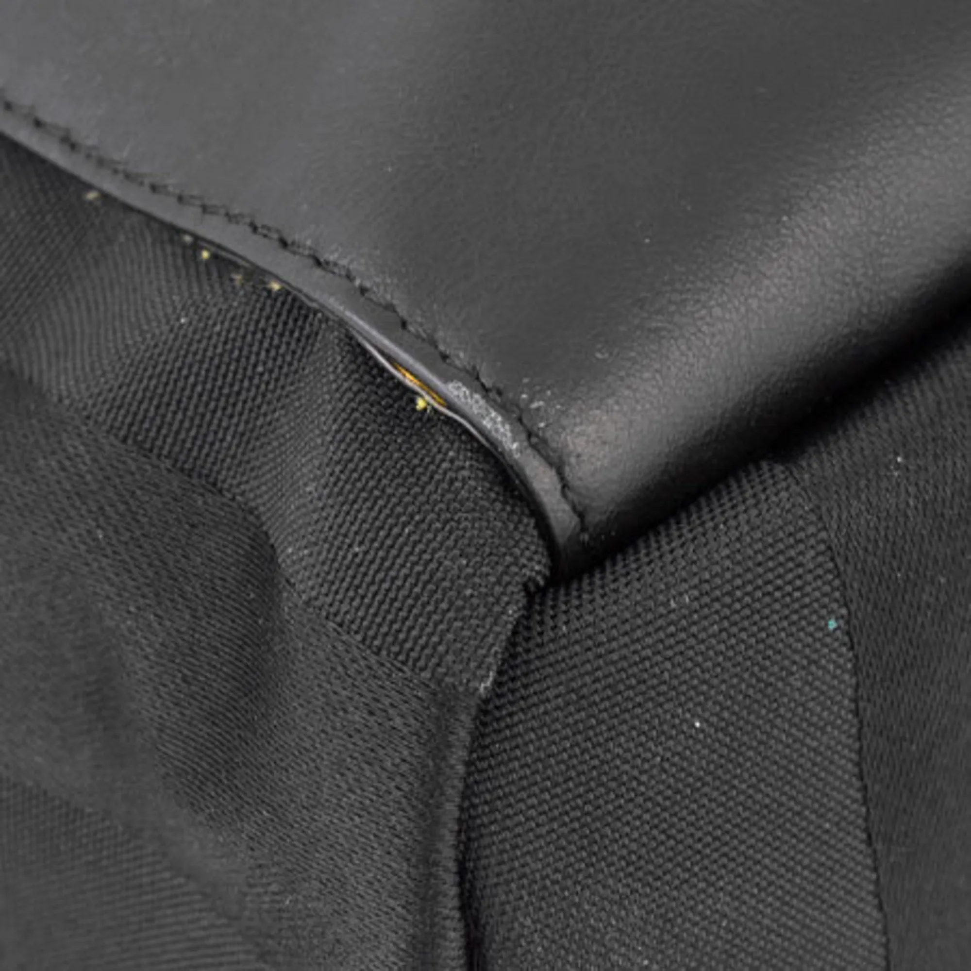 Fendi Pecan Backpack Nylon Leather Black 7VZ053