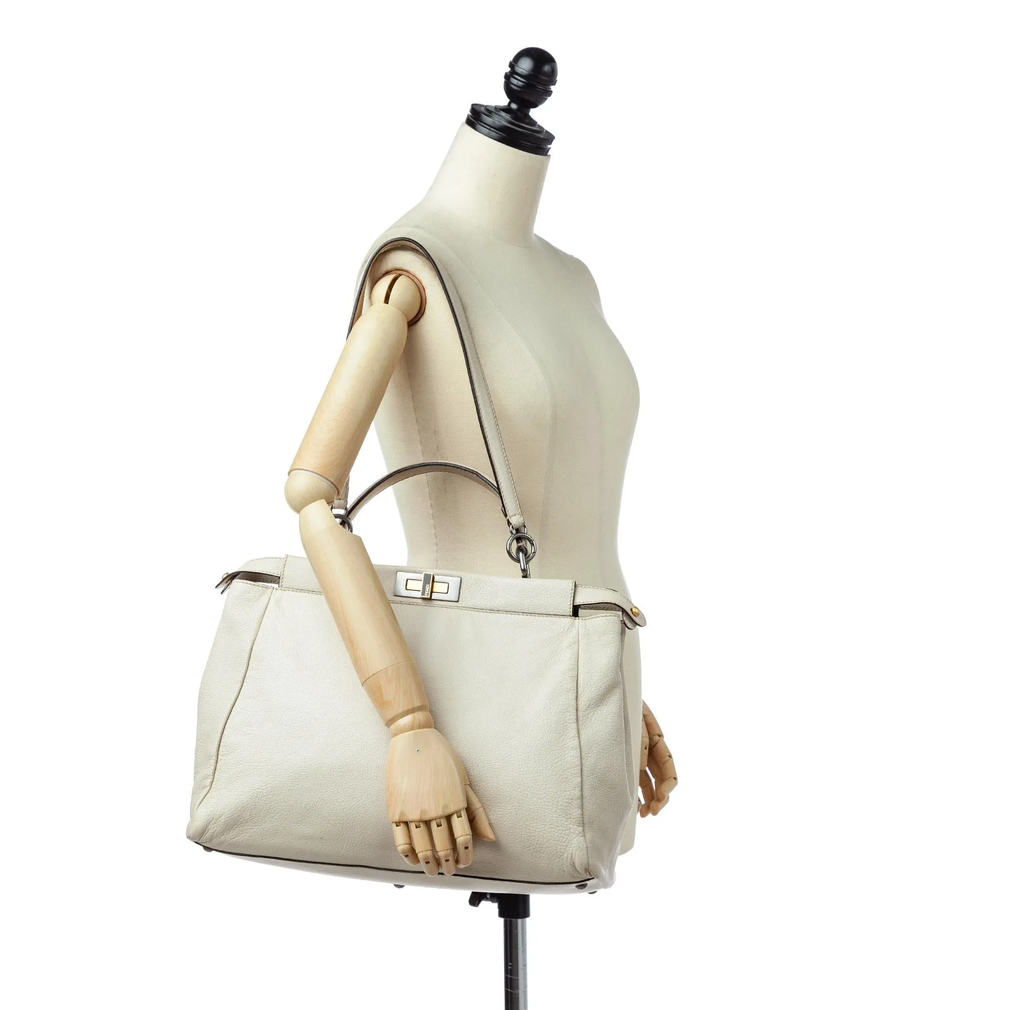 Fendi Peekaboo Leather Satchel (SHG-32335)