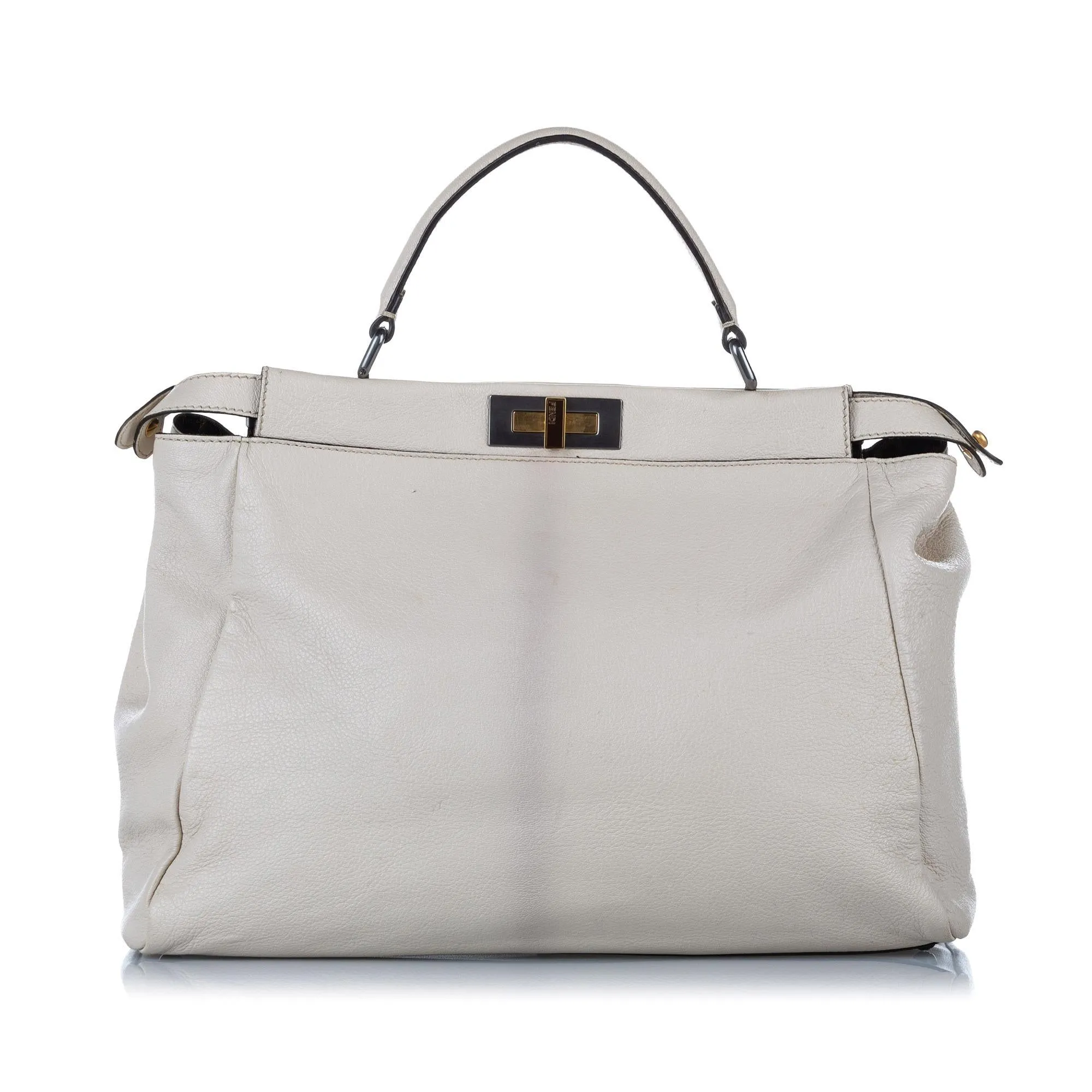 Fendi Peekaboo Leather Satchel (SHG-32335)