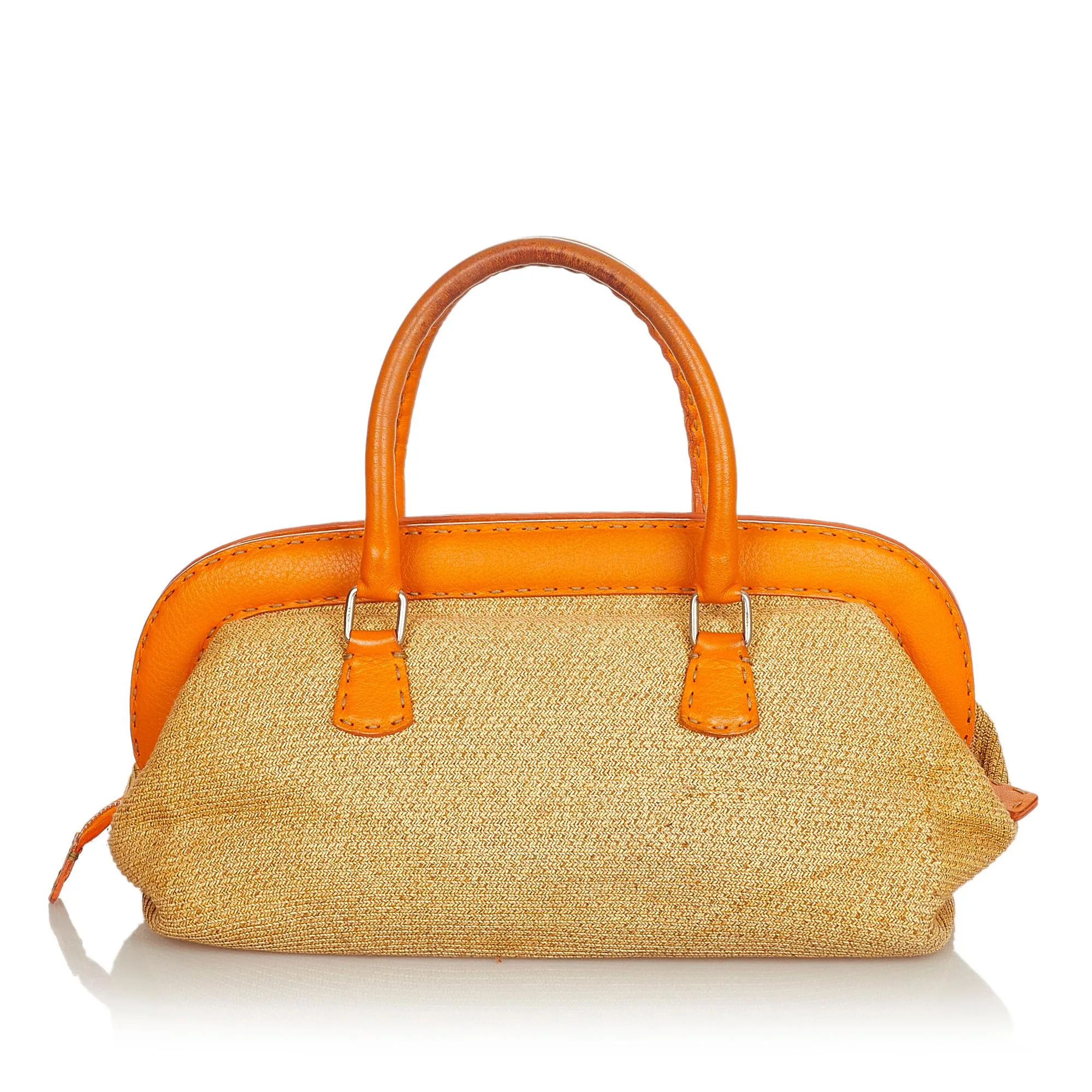 Fendi Selleria Straw Handbag (SHG-25887)