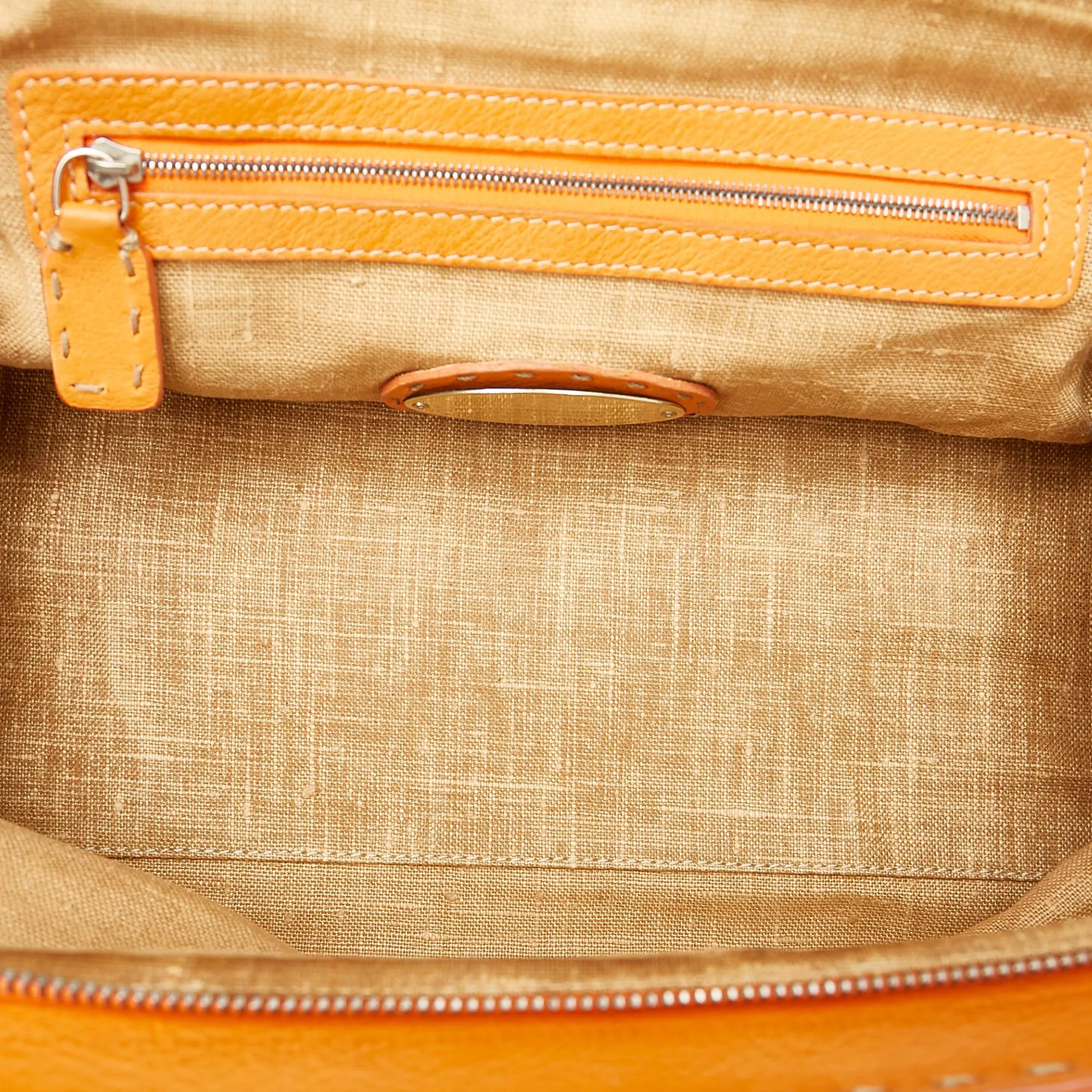 Fendi Selleria Straw Handbag (SHG-25887)