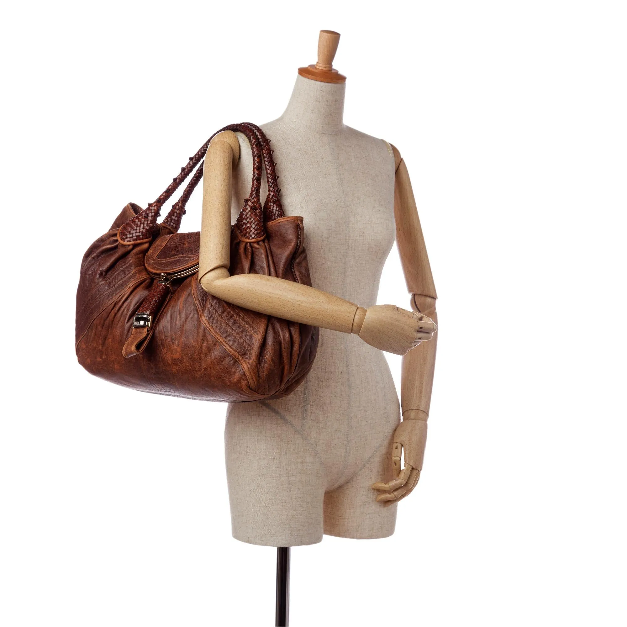 Fendi Spy Leather Hobo Bag (SHG-35197)