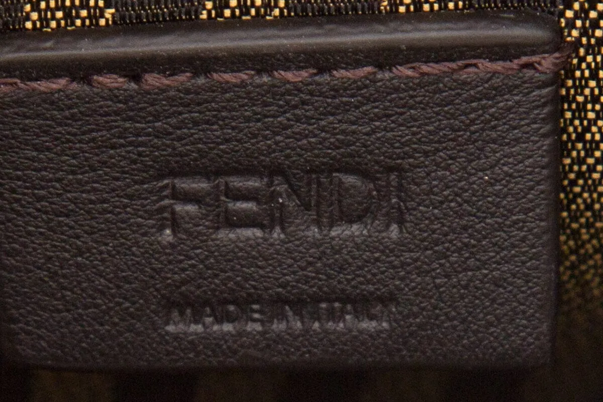 Fendi White Mini Sunshine Shopper Cross-Body