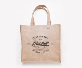 Free 3 Jute and Tote Bags (Mockup)