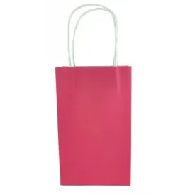 Fuchsia Paper Party Bag 21.5cm x 13cm x 8cm 5pk