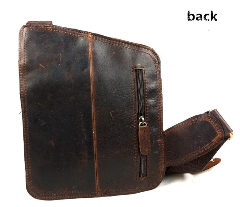 Genuine Leather Casual Messenger Bag