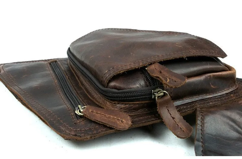 Genuine Leather Casual Messenger Bag