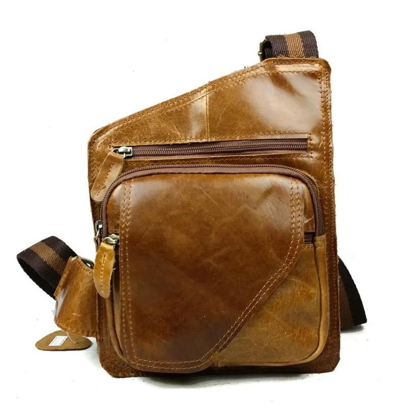 Genuine Leather Casual Messenger Bag