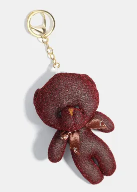 Glitter Teddy Bear Keychain