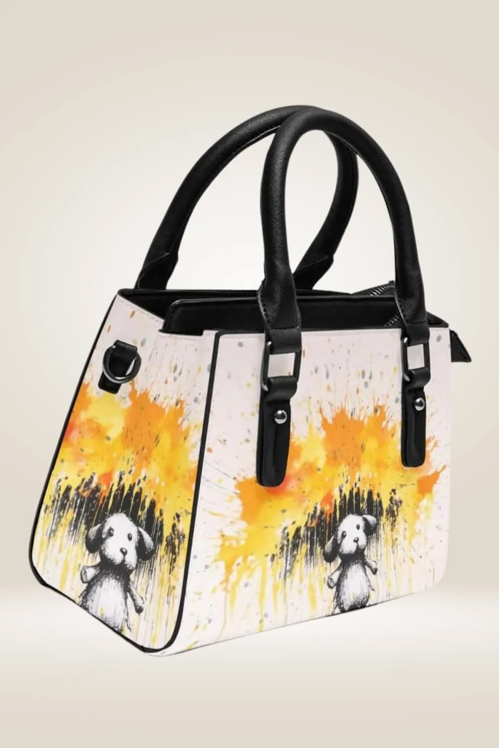 Graffiti Spray Paint Dog Satchel Bag