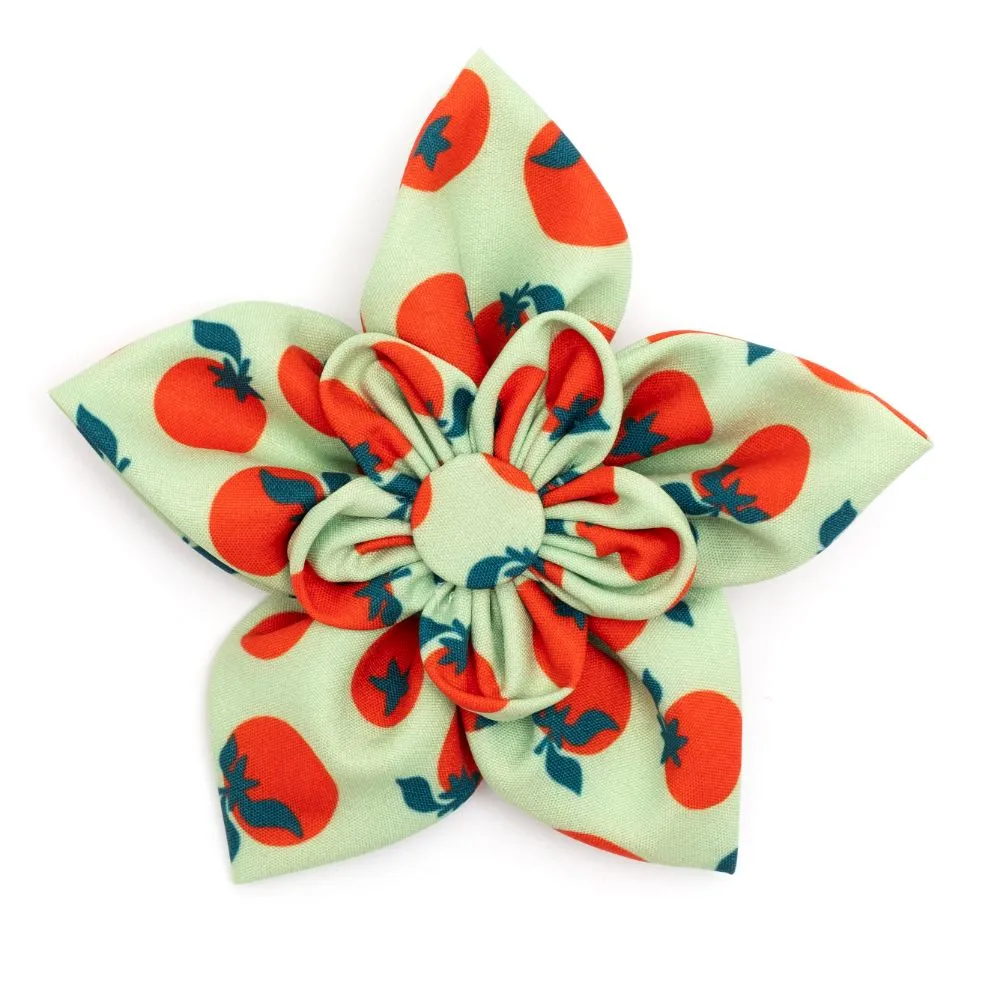 Green Tomatoes Flower Collar Slider