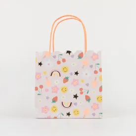 Happy Icons Party Paper Bags, 8 Count