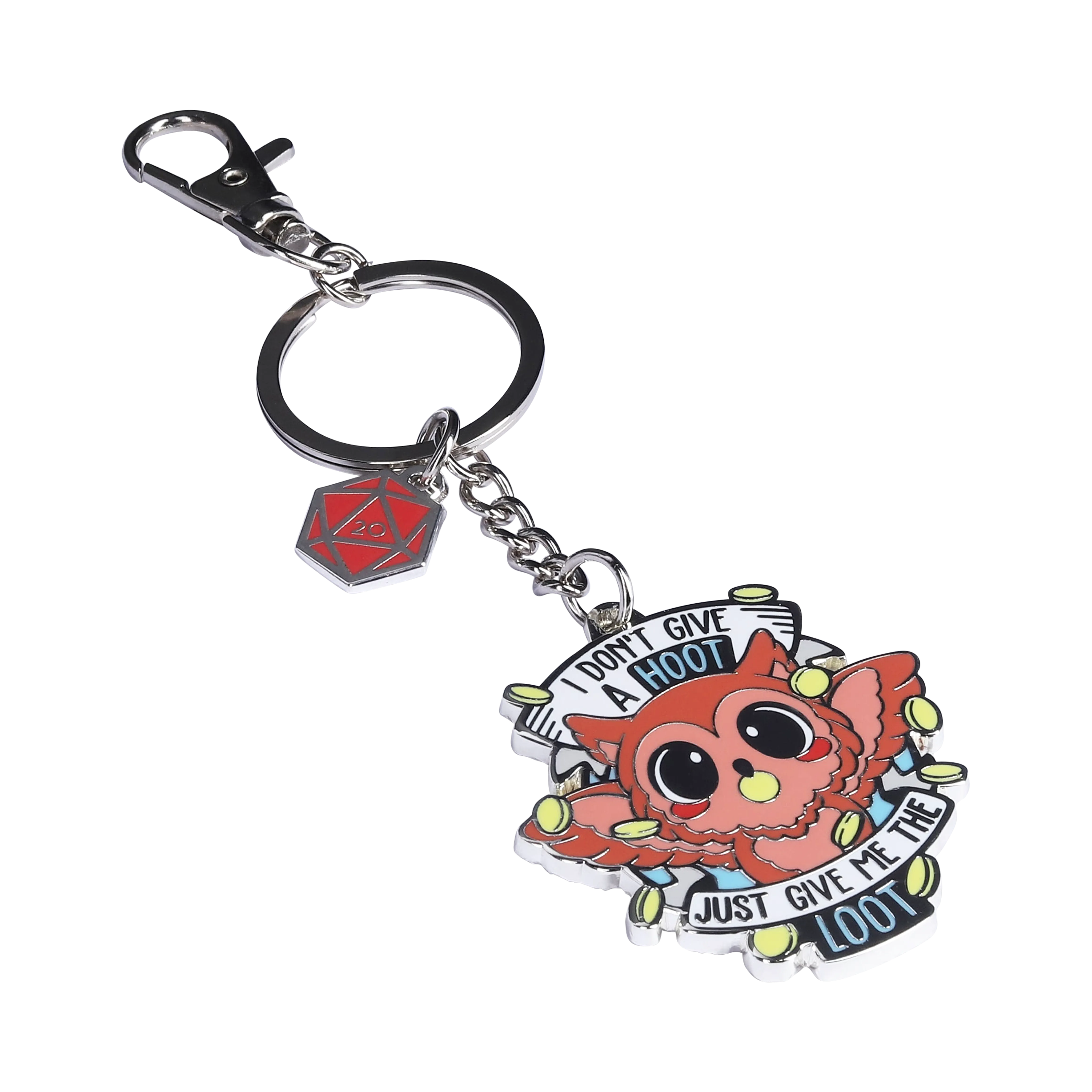 I Don't Give a Hoot Keychain